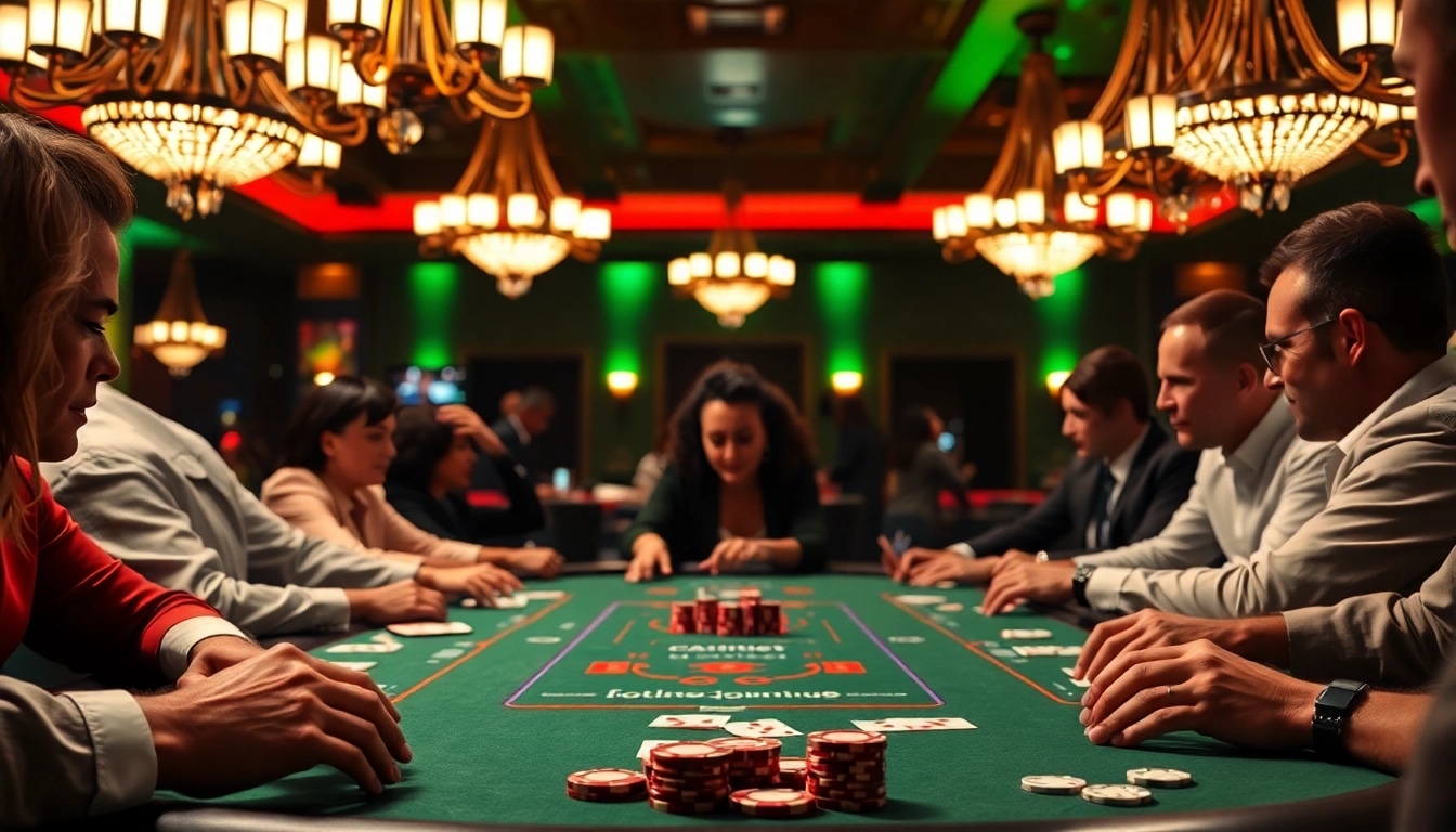 Link Alternatif SBOBET di poker table, pemain fokus pada permainan kartu yang intens.