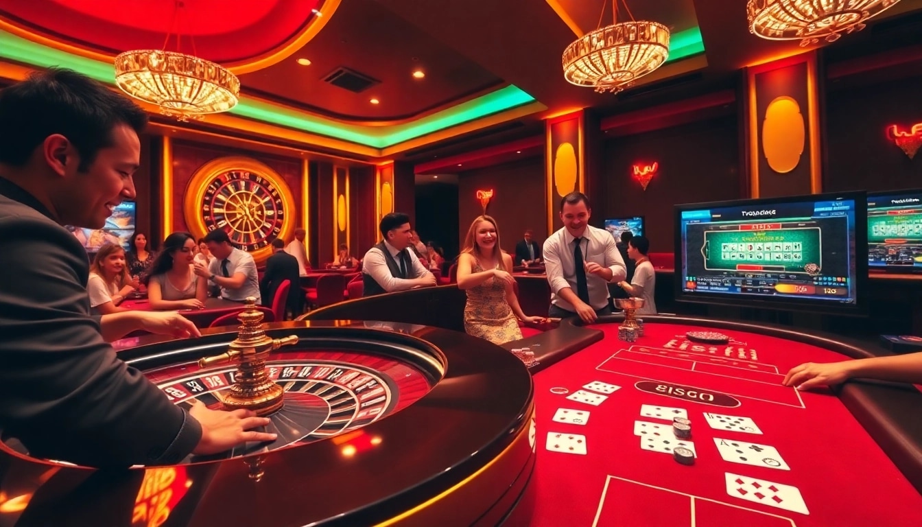 Engaging poker action at https://s8hn.com/ showcasing luxury and excitement in a casino setting.