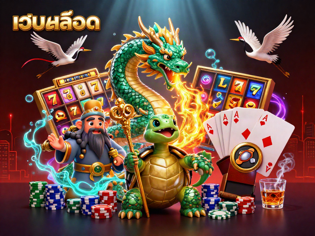 เล่นเกมสล็อต เว็บสล็อต ด้วยประสบการณ์สุดพิเศษจากมังกรเขียวและเต่าผู้ชาญฉลาด