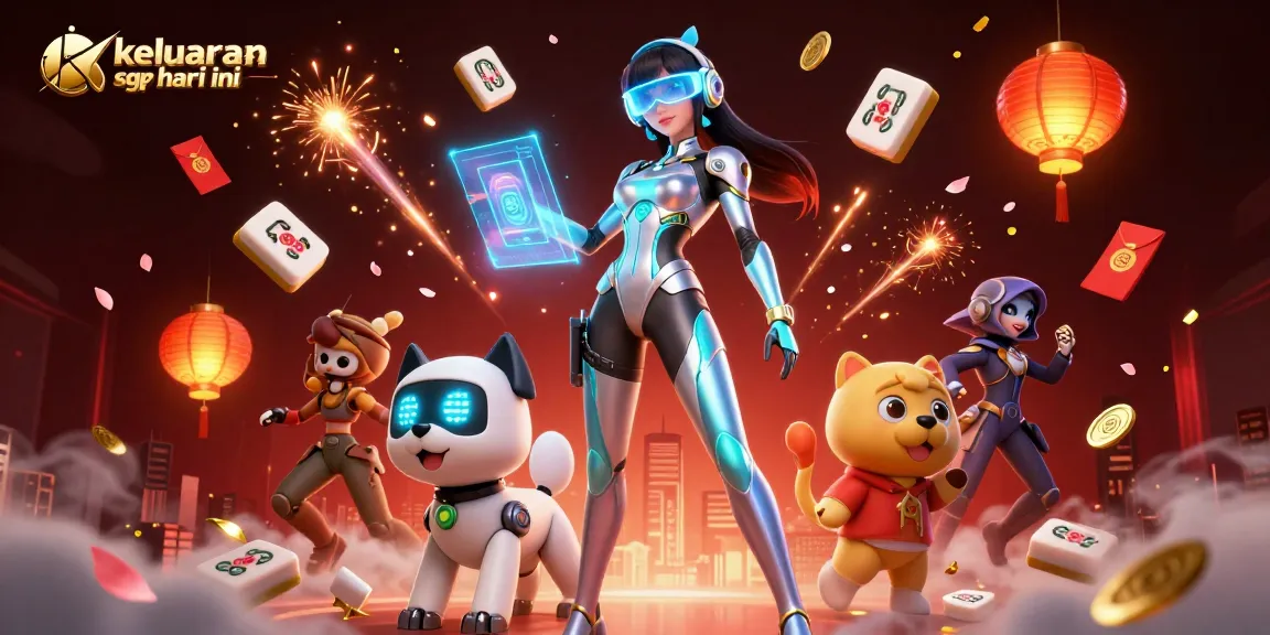 Engage with keluaran sgp hari ini through thrilling visual illustration of a futuristic casino scene.