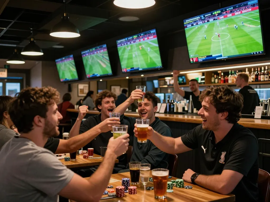 Engaging Liverpool vs Burnley sports betting at au88 with dynamic fans and vibrant atmosphere.