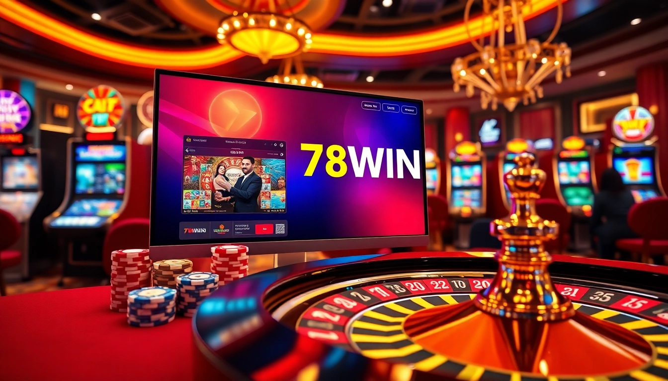 Experience the thrilling excitement of 78WIN with vibrant casino games and engaging interfaces.