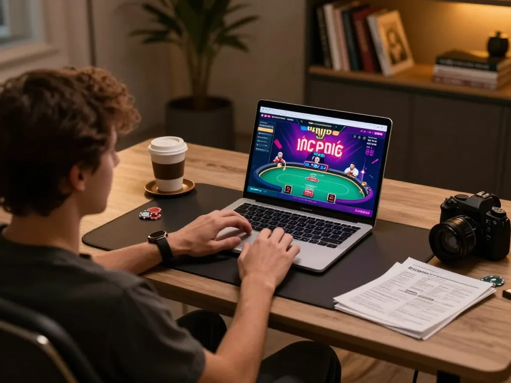 Engage in online poker gameplay at Lemacau with a modern setup and strategy notes.