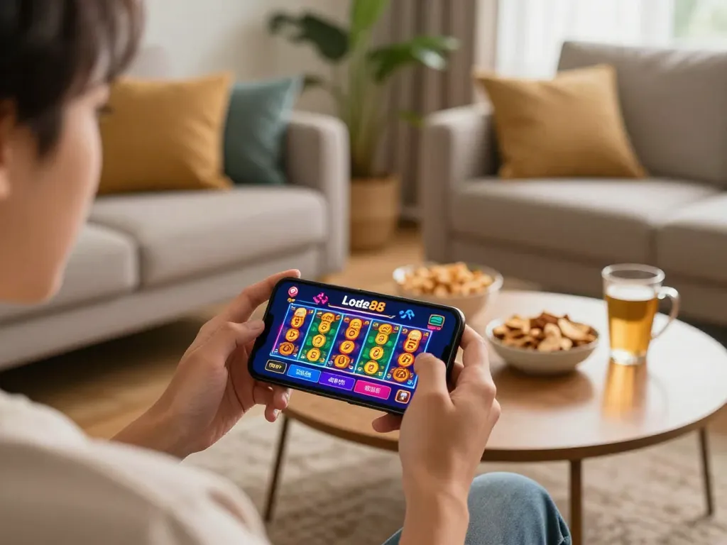 Engaging in mobile gaming using the tải app lode88 for exciting online casino experiences.