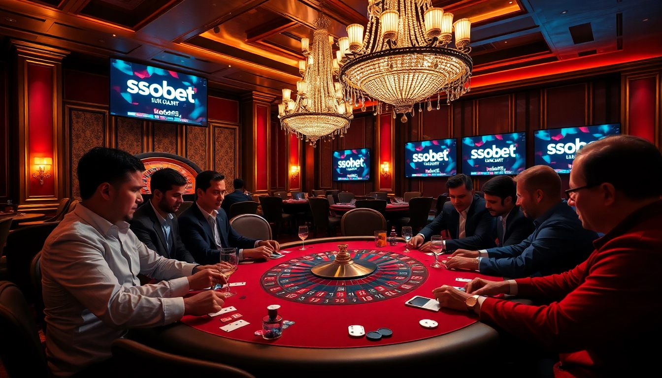 Exciting poker game scene featuring sbobet link visible for online betting access.