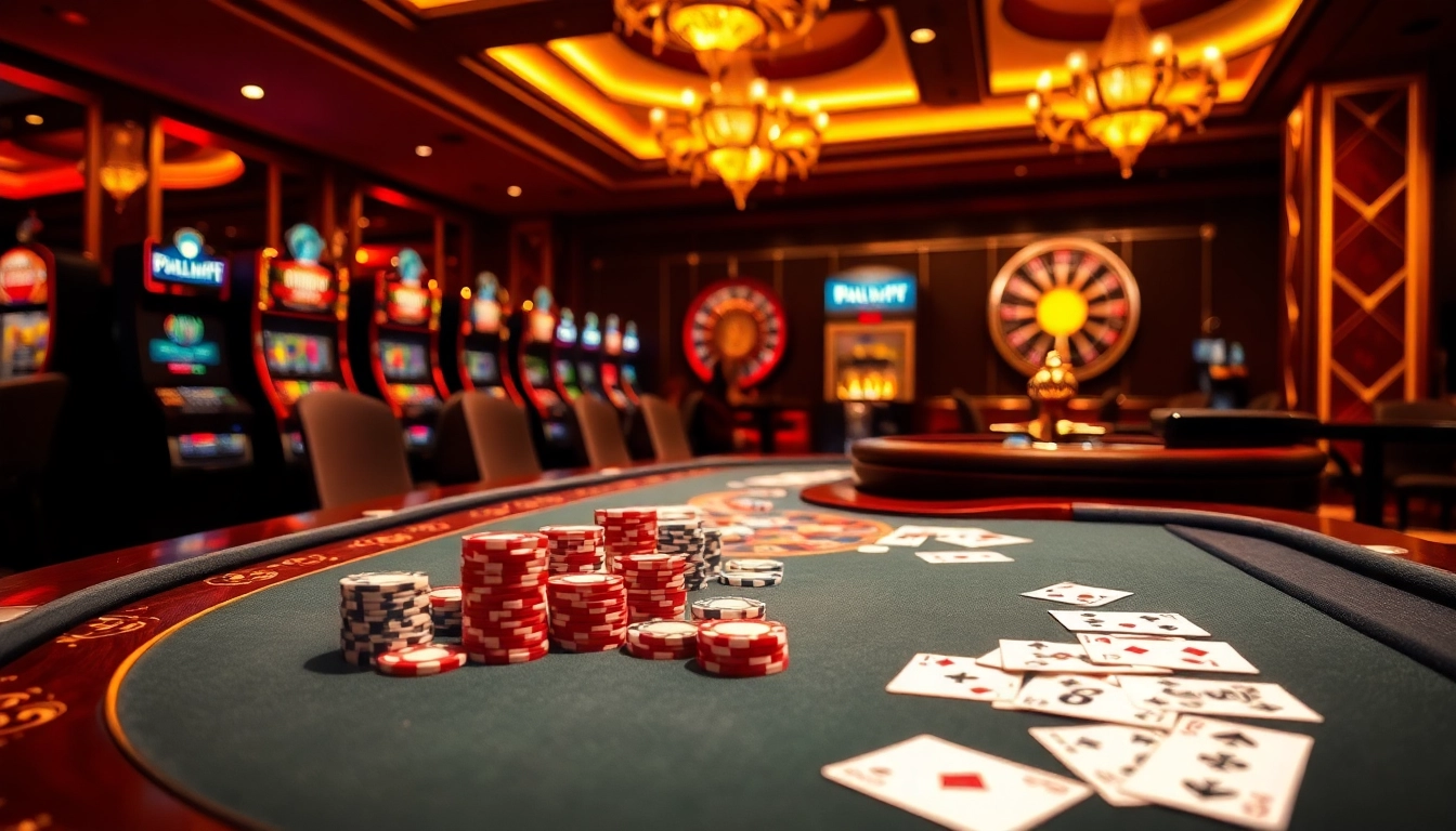 Experience the thrill of winning at 68win's premier casino games with vibrant tables and lively atmosphere.
