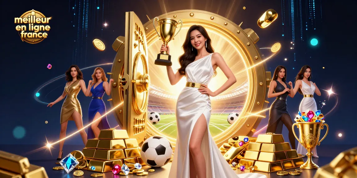 Gagnez gros au meilleur casino en ligne France avec des scènes dynamiques de joueurs triomphants et d'éléments de casino.