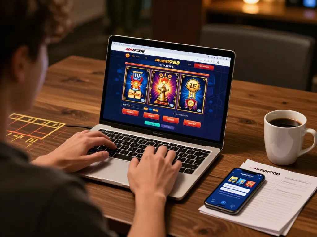 Mainkan slot yang menarik di aman788 dengan pengaturan permainan online yang cerah dan catatan strategis.