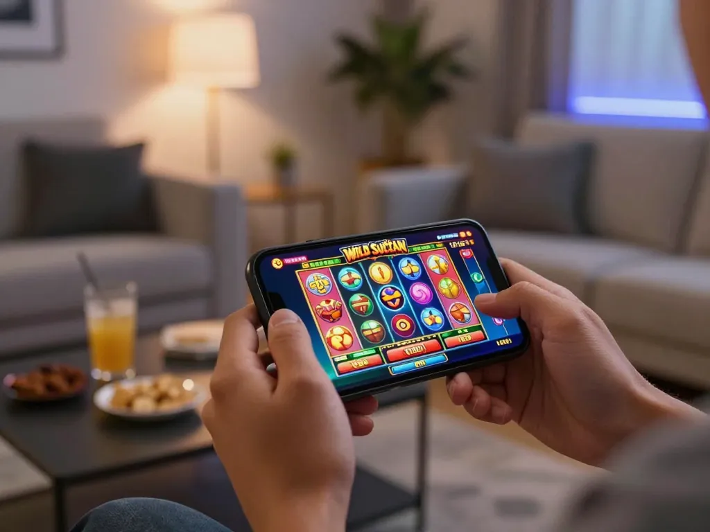 Play the Wild Sultan Casino no deposit bonus on your smartphone in an engaging mobile gaming scene.