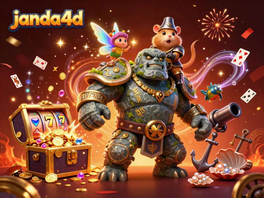 janda4d menampilkan golem mistis dan pertempuran slot online penuh keberuntungan