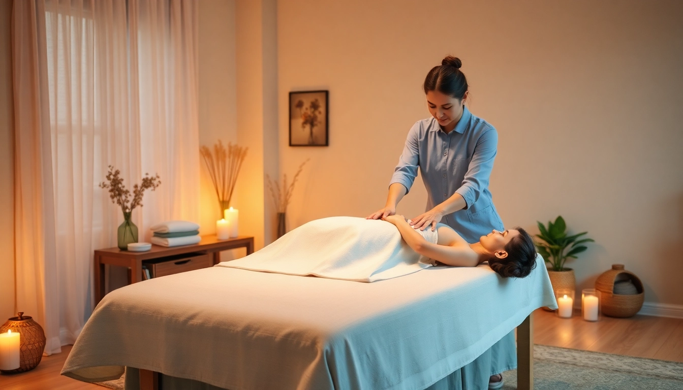 Experience the best 오산출장마사지 with a therapist providing relaxing home service.