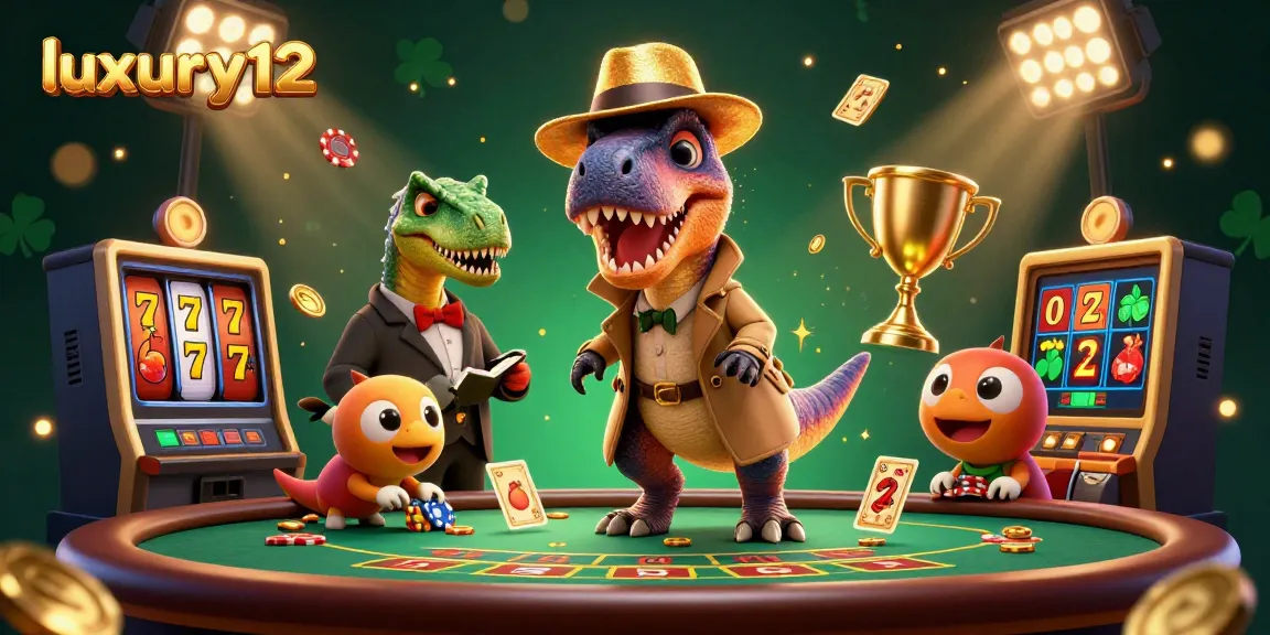 Persembahan luxury12: Dinosaurus bermain blackjack dan mencuri di kasino yang penuh aksi.
