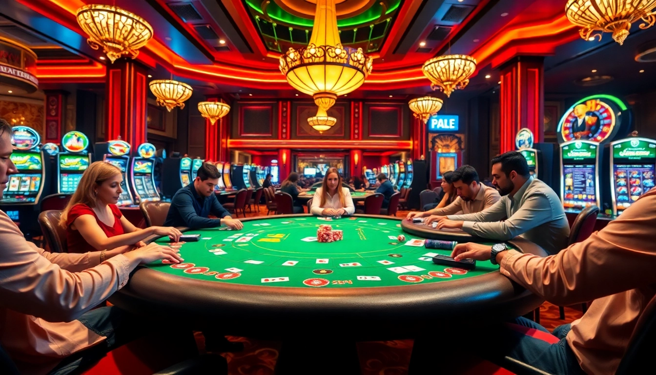 Experience the thrill of the Best Casino Online in Singapore with vibrant gaming tables and lively players.
