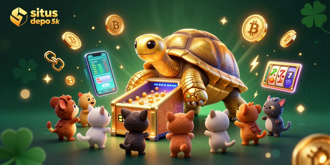 Experience excitement with situs depo 5k in a vibrant casino scene featuring lively elements.