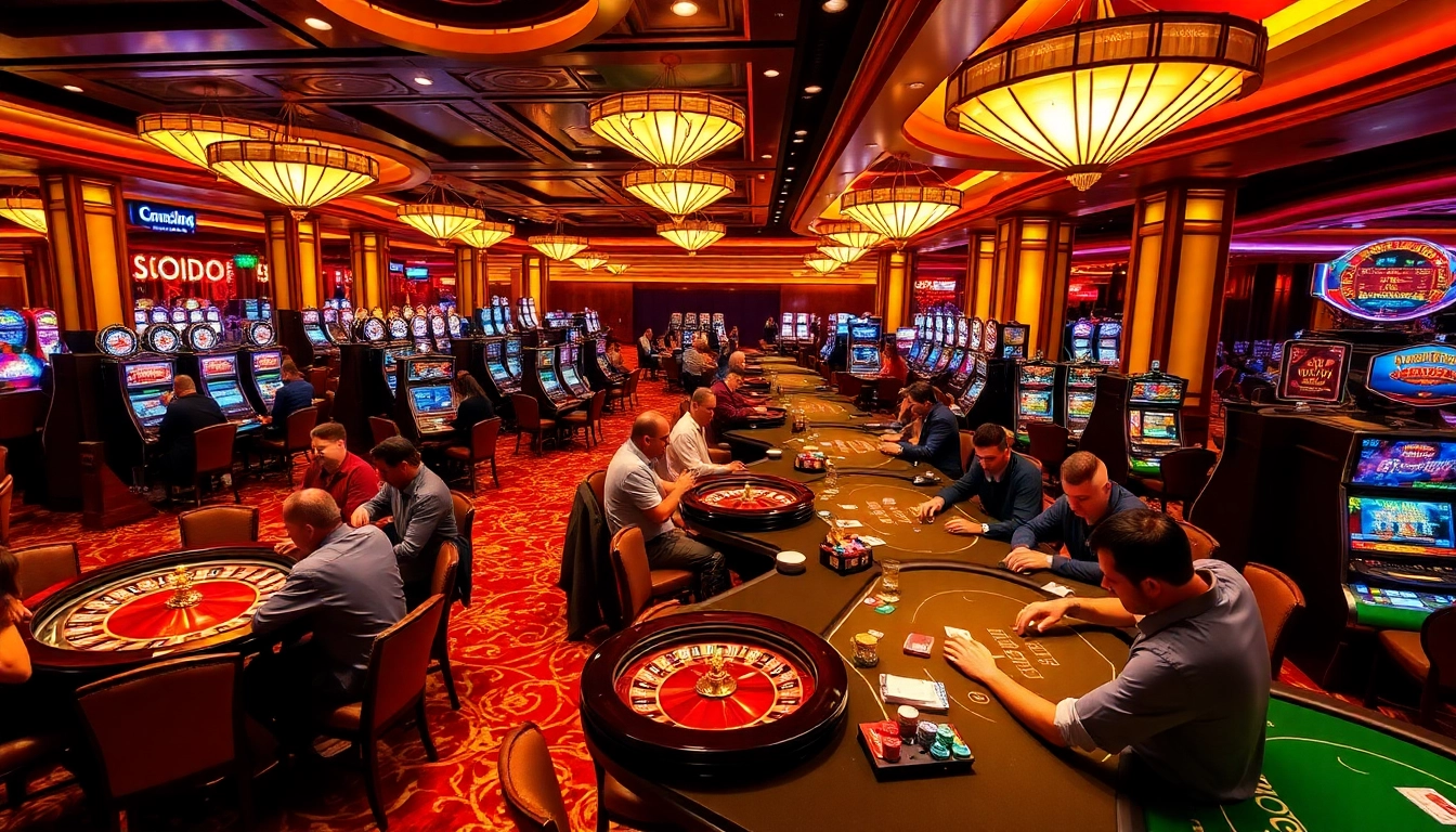 Experience the thrill of gaming at SODO CASINO with engaging table games and luxurious decor.