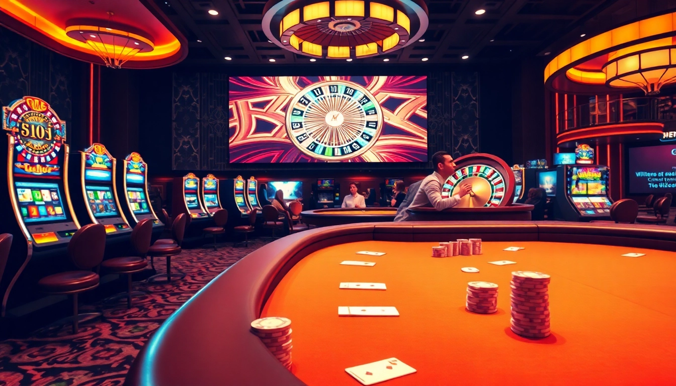 Experience the excitement of gambling at https://rr9977.com/ with vibrant casino tables and spinning roulette wheels.