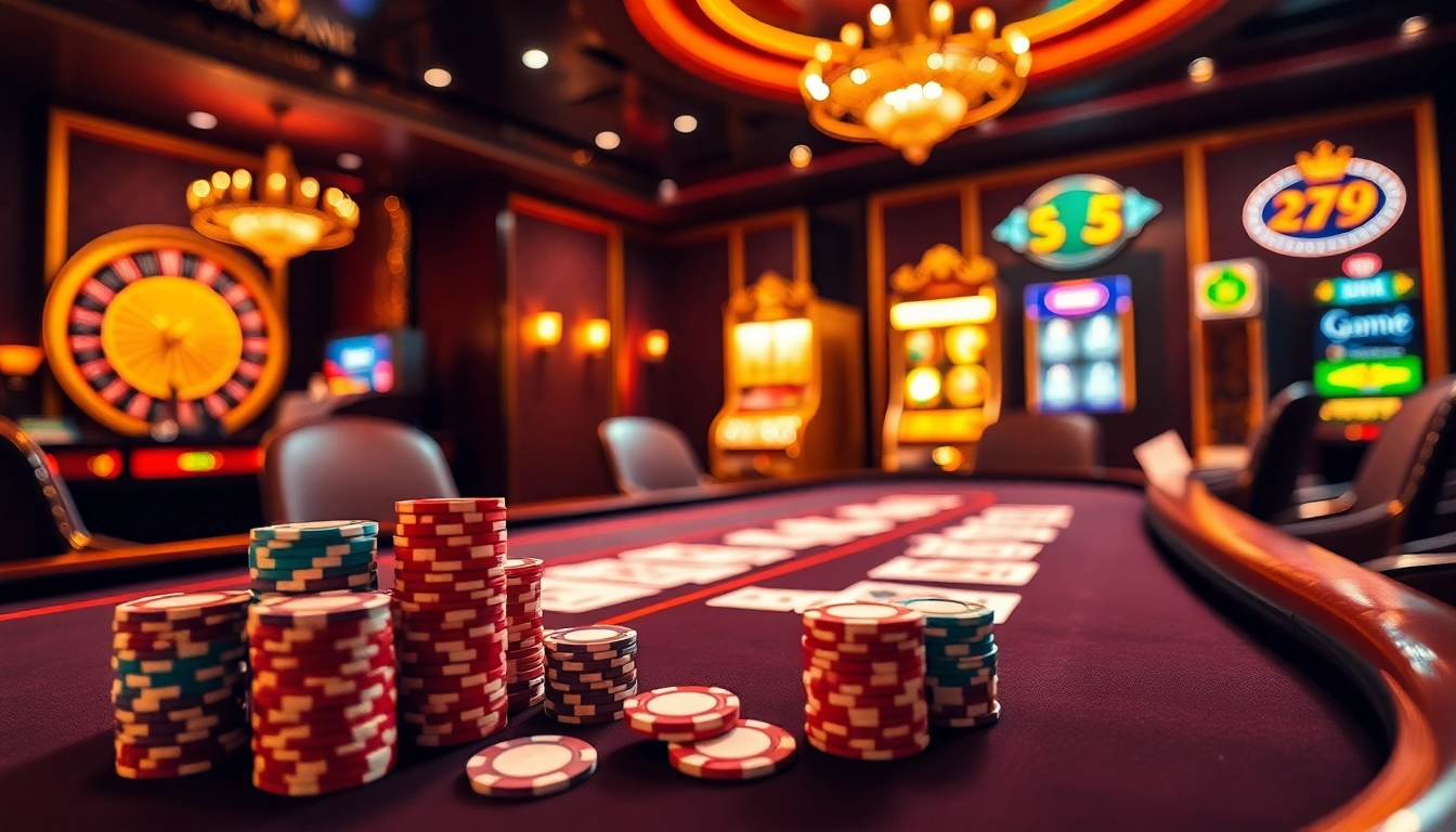 Experience high-stakes poker excitement on https://go99.institute/ with vibrant chips and cards.