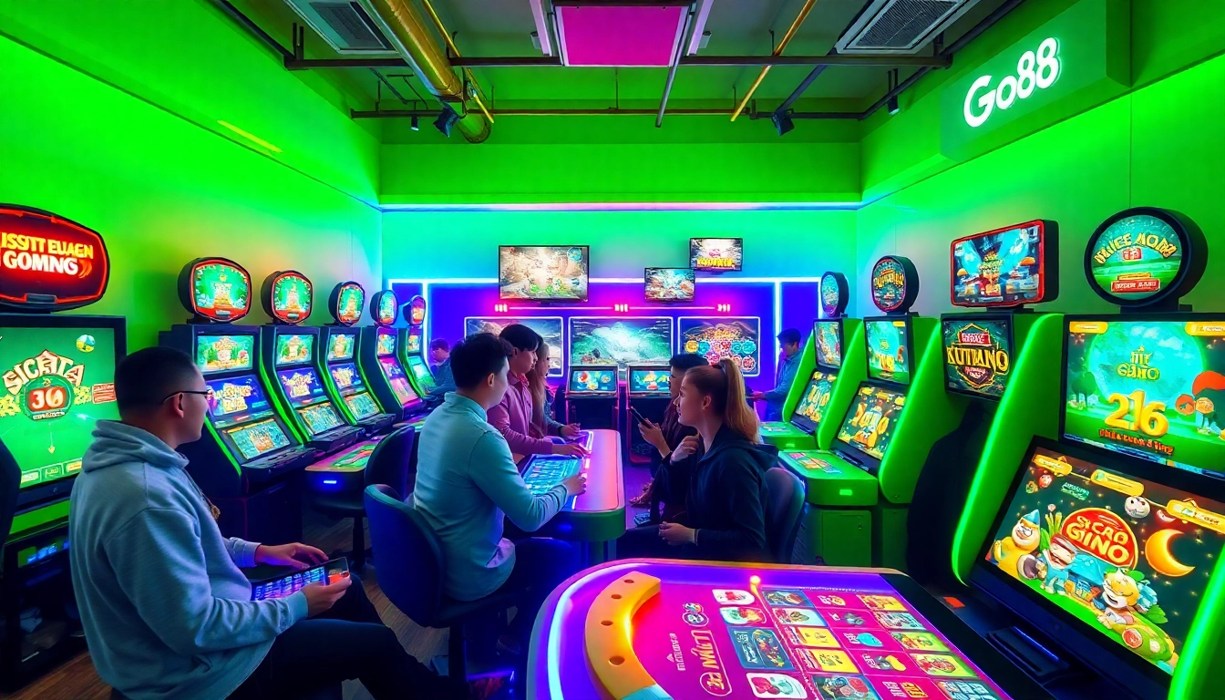 Engaging Go88 online gaming scene featuring popular games like Sicbo and Xóc Đĩa.