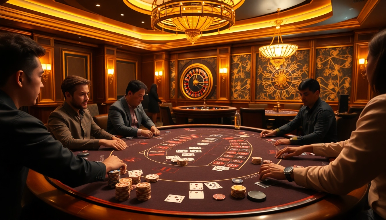 Experience the thrill at nhà cái rr88 with players at a high-stakes poker table.