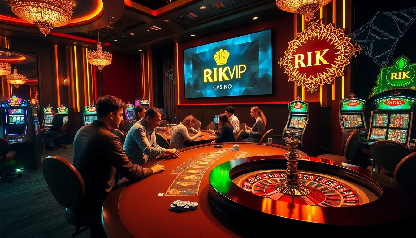 Experience the thrill of gambling with RIK VIP at a luxurious casino table