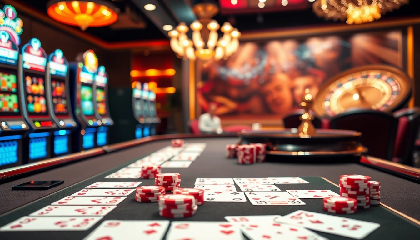 Experience high-stakes poker action and luxurious gaming with co88, featuring a vibrant casino scene.