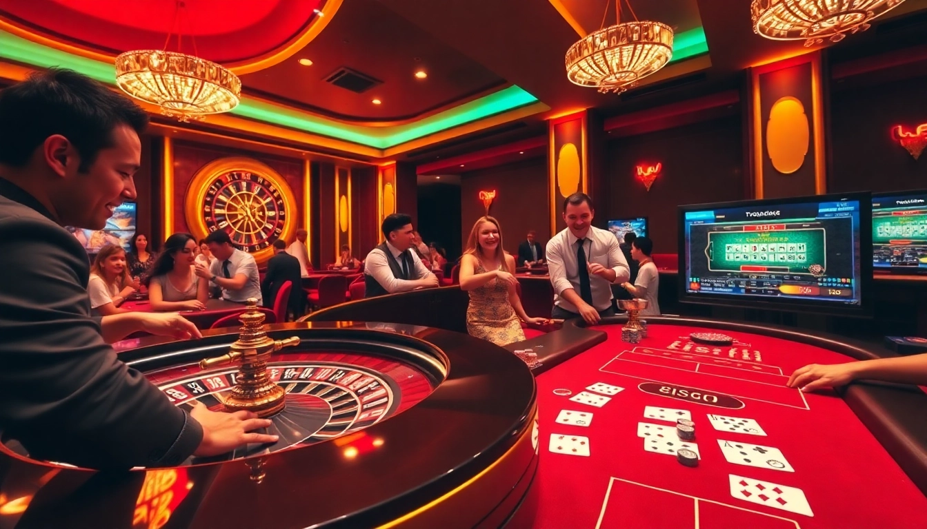 Engaging poker action at https://s8hn.com/ showcasing luxury and excitement in a casino setting.