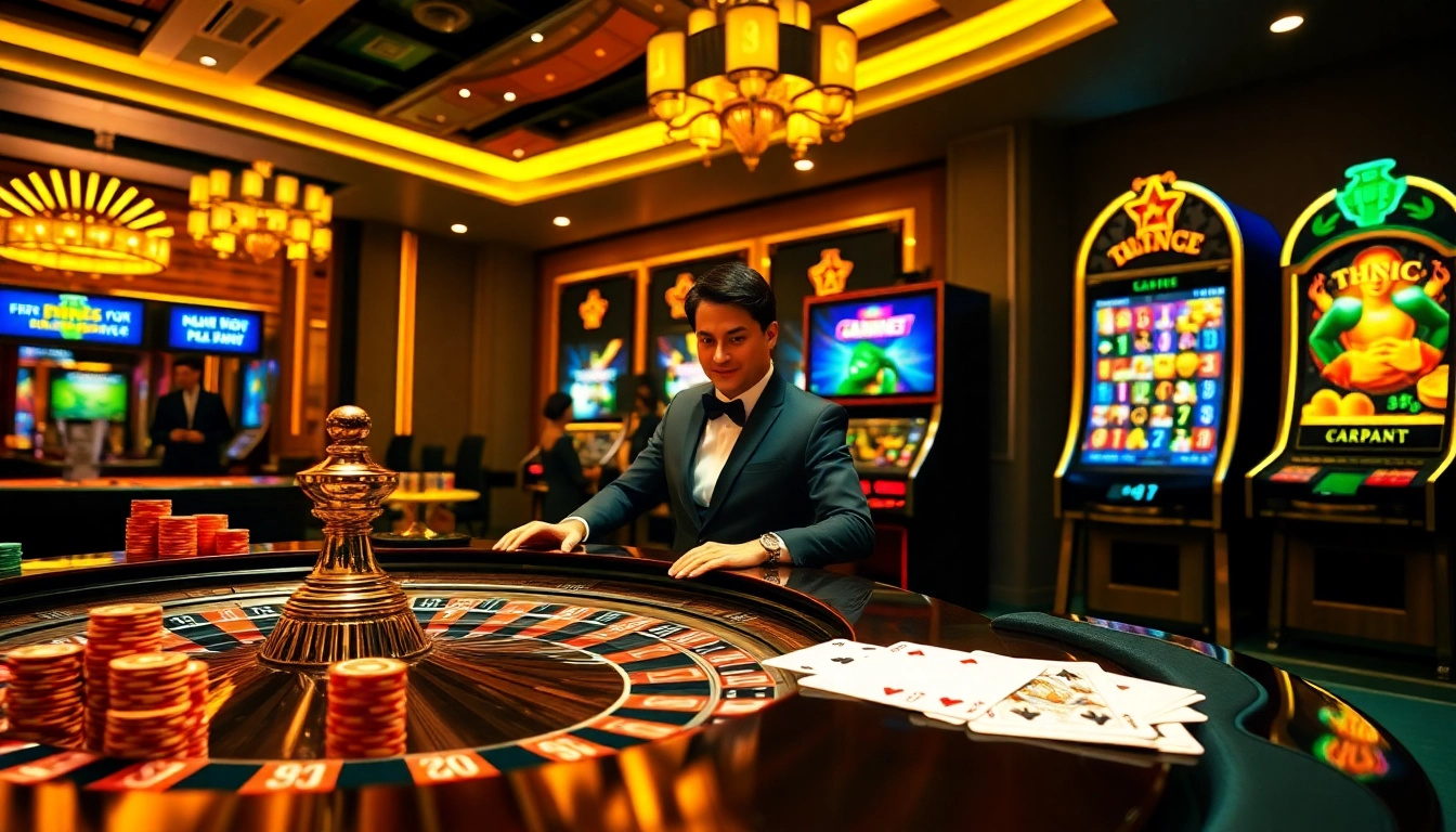 C168 casino scene featuring a roulette table and vibrant betting atmosphere.