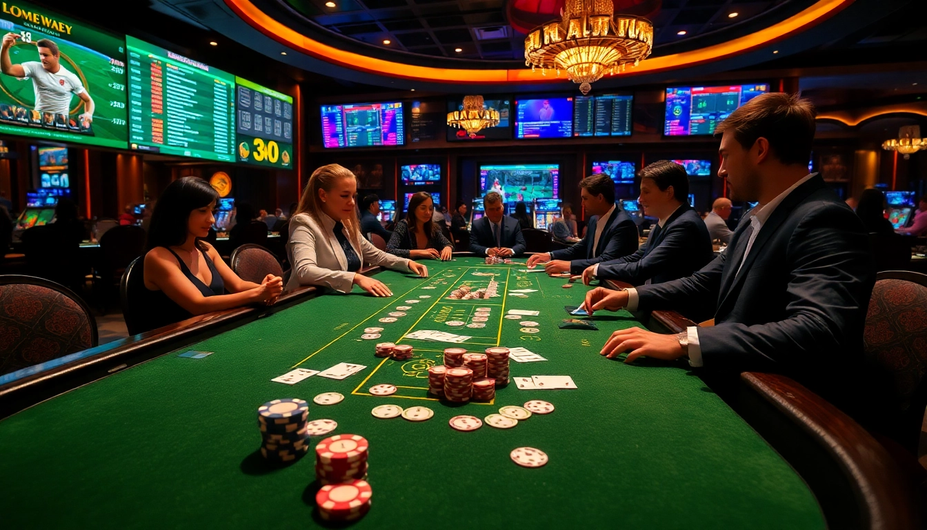 Experience high-stakes action at nhà cái kjc with an elegant poker table and luxurious casino atmosphere.