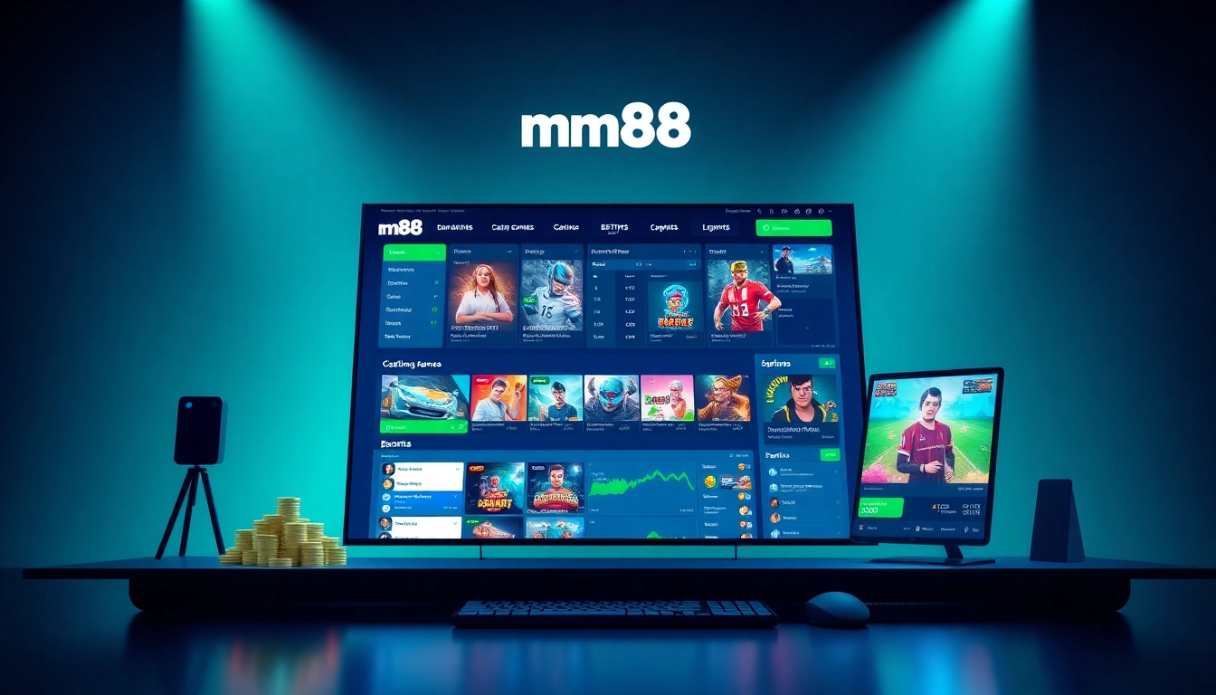 Dynamic online betting experience at mm88, showcasing games and user-friendly interface.